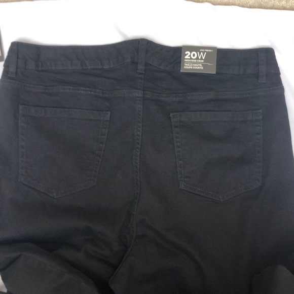 Joe Fresh Black High-Rise Crop Jeans Size 20W - Picture 5 of 8